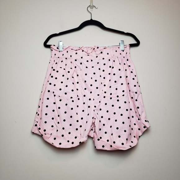 WHO WHAT WEAR Pink Polka Dot Shorts - Picture 6 of 8